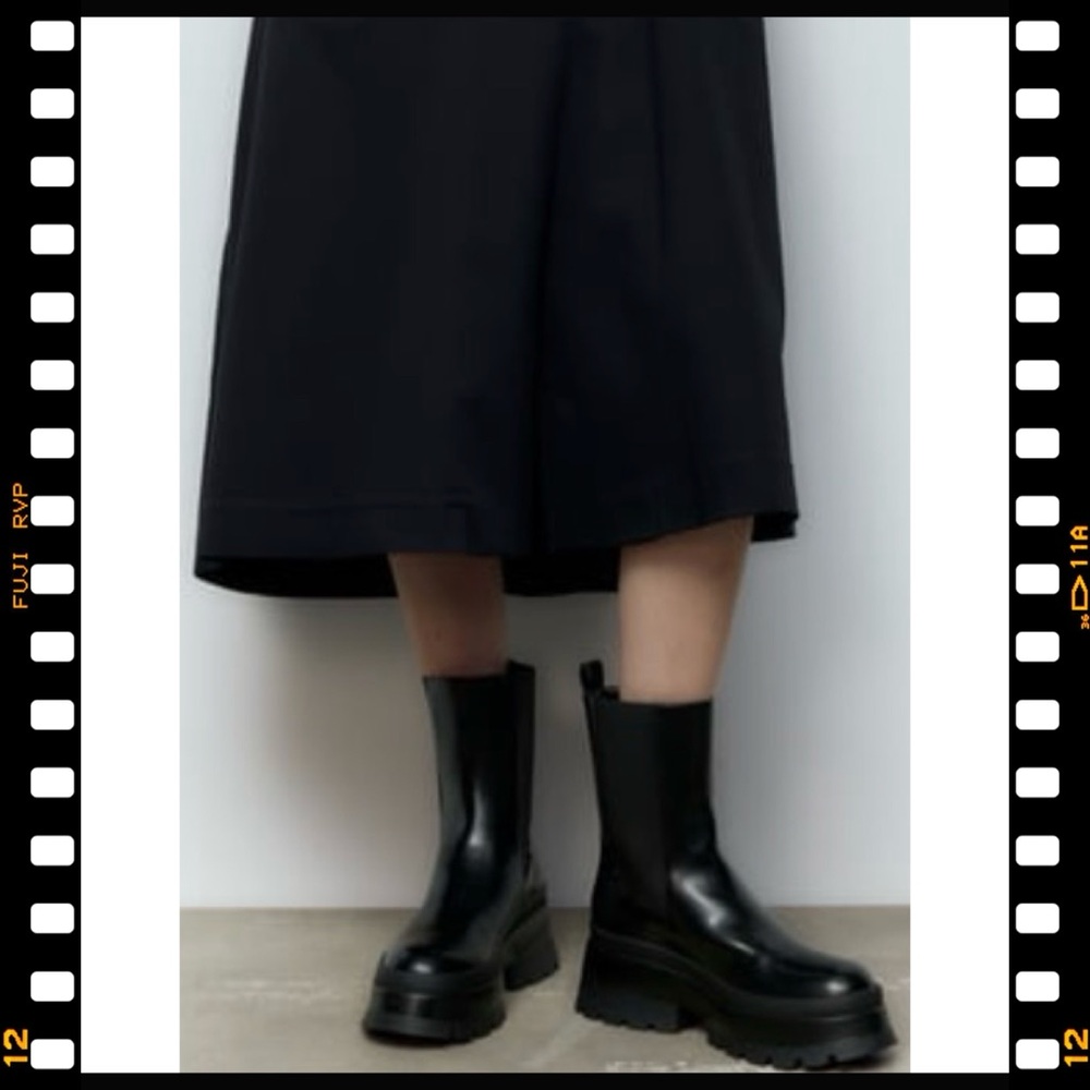 Lug sole Chelsea boot frm Zara sz 38